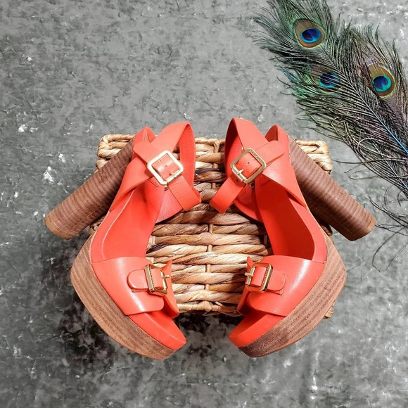 Tory Burch Tatum Nectatine Platform Heels - Picture 6 of 13